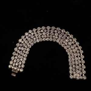 Wide Rhinestone Bracelet